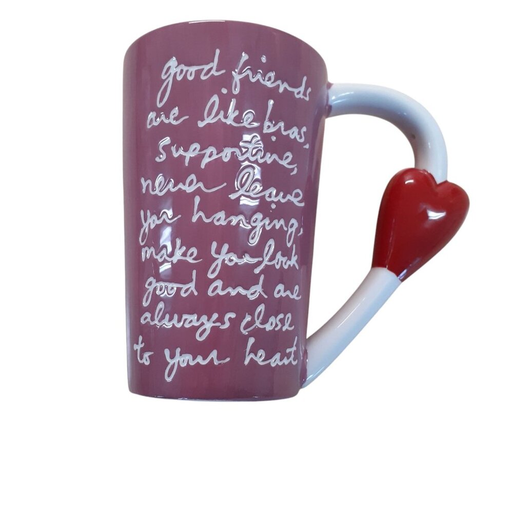 Sandra Magsamen Porcelain Coffee Tea Mug Cup Pink